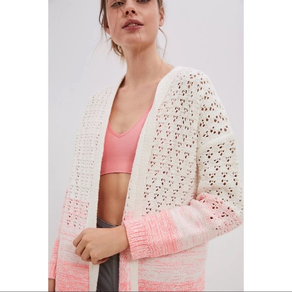Anthropologie Faustia Cardigan - Pink Ombré- NWT - SZ XL - Picture 2 of 8